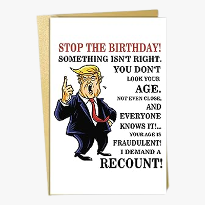 OJsensai Trump Birthday Card for friend